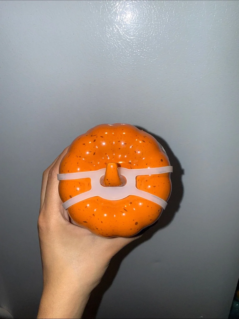 Orange Ceramic Pumpkin - Kitchen Storage